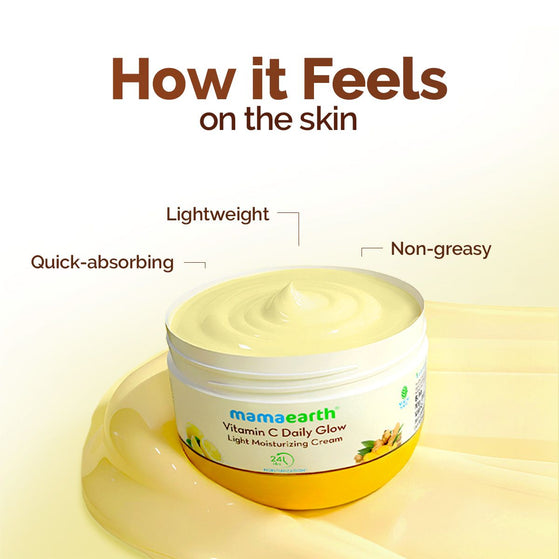Vitamin C Daily Glow Light Moisturizer with Turmeric & Vitamin C for Skin Brightening - 200 g