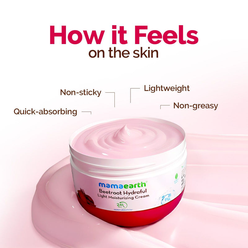 Beetroot Hydraful Moisturizer with Beetroot & Hyaluronic Acid for Natural Pink Glow - 200 g (Pack of 2)