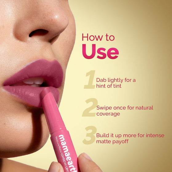 Mamaearth Matte Long Stay Lipstick Gift Set - Pink & Plum