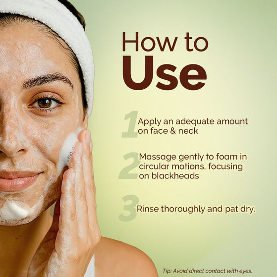 Mung Bean Pore Cleansing Foam Scrub with Mung Bean, AHA & BHA for Normal to Oily Skin - 100 g