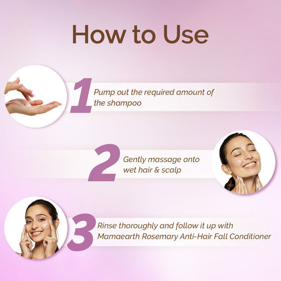 Mamaearth rosemary shampoo complete hair care range