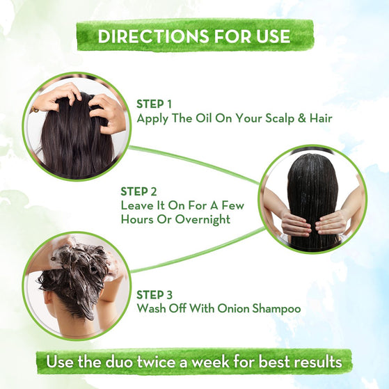 Onion Anti- Hair Fall Combo - 250ml + 650ml