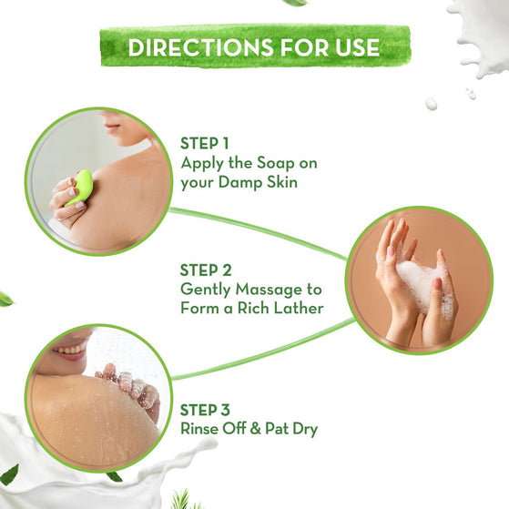 Neem Moisturizing Lotion Soap with Neem & Tea Tree for Skin Purification -125 g