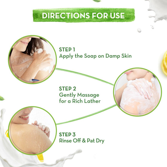 Vitamin C Moisturizing Lotion Soap with Vitamin C & Honey for Skin Illumination (Pack Of 4) - 125 g X 4