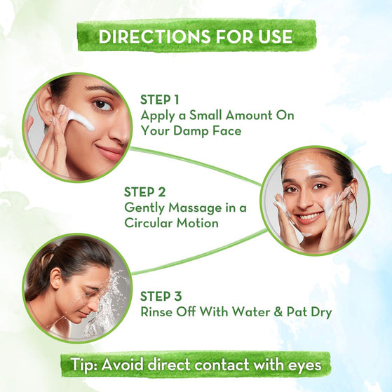 Directions for use apply massage rinse steps
