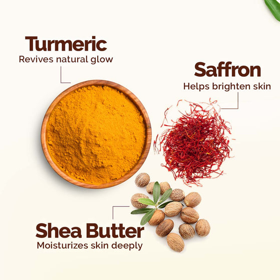 Mamaearth Ubtan Moisturizing Body Lotion with Turmeric & Saffron for Glowing Skin - 600 ml