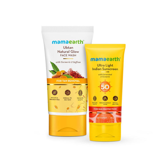 Glowing & Sun-Safe Skin Combo with Turmeric & Saffron for Natural Glow
