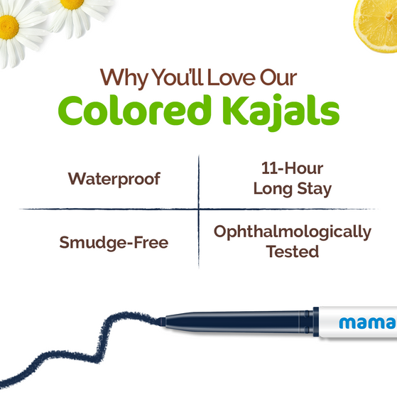 Long Stay Colored Kajal for 11-Hour Long Stay - Deep Ocean Blue