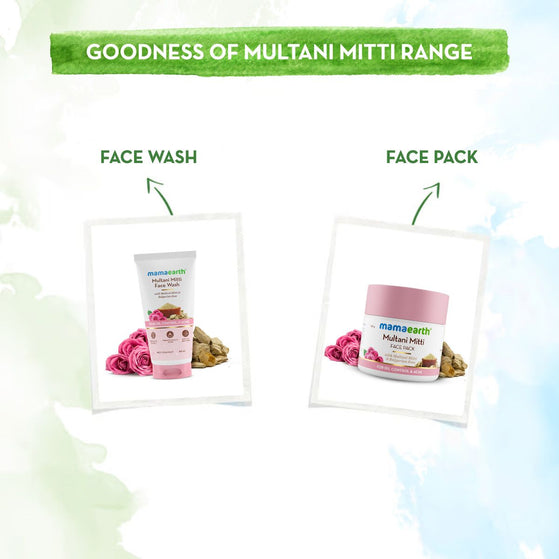 Multani Mitti Face Wash with Multani Mitti & Bulgarian Rose For Oil Control & Acne - 50ml