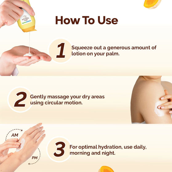 Mamaearth Ubtan Moisturizing Body Lotion with Turmeric & Saffron for Glowing Skin - 200 ml
