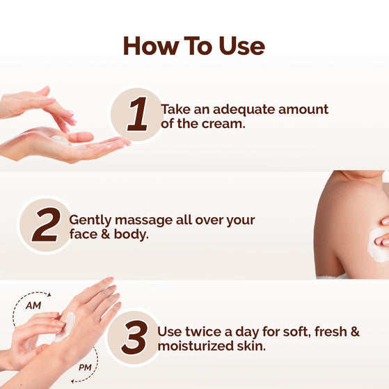 Cocoa Rich Moisturizing Cream with Cocoa Butter & Vitamin E for Deep Nourishment - 50 g