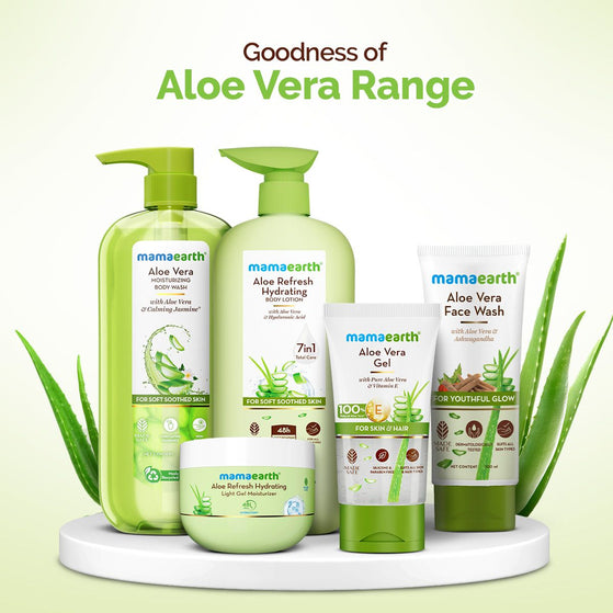 Aloe Vera Gel with 100% Natural Aloe Vera & Vitamin E for Skin & Hair - 150 ml