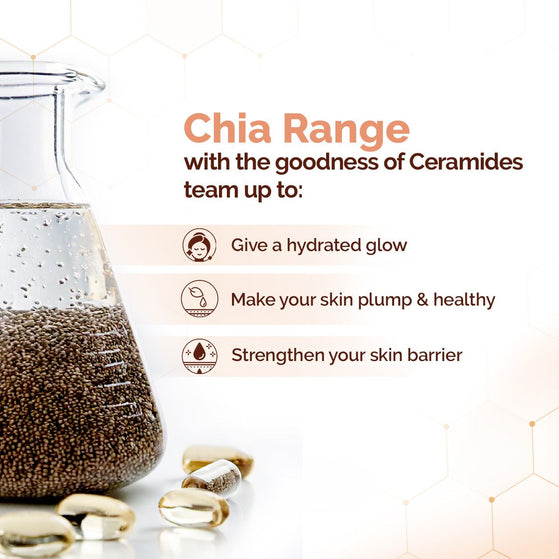 Chia Calming Face Cleanser with Chia Seed & Ceramides for Dry & Sensitive Skin - 180 ml