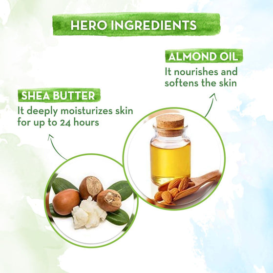 Rich Moisturizing Cream With Almond Oil & Shea Butter For Dry Skin - 200 g