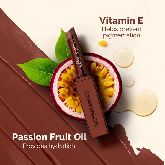 Luxe Matte Long Stay Lipstick with Passion Fruit Oil & Vitamin E -2g | Chocolate Truffle