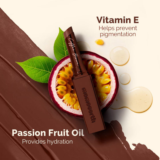 Luxe Matte Long Stay Lipstick with Passion Fruit Oil & Vitamin E -2g | Coffee Brown