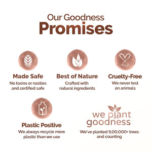 Mamaearth Goodness Promises made safe cruelty-free