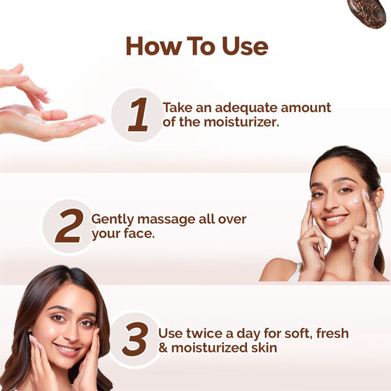 Cocoa Rich Moisturizer with Cocoa Butter & Vitamin E for Deep Nourishment - 200 g (Pack of 2)