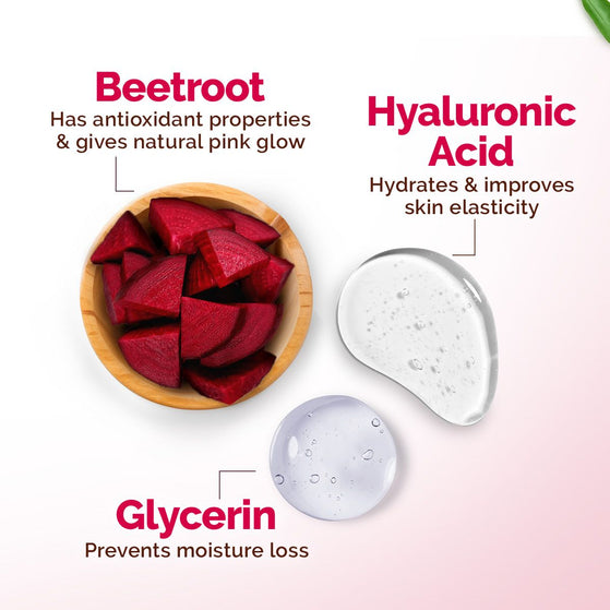 Beetroot Hydraful Moisturizer with Beetroot & Hyaluronic Acid for Natural Pink Glow - 200 g (Pack of 2)