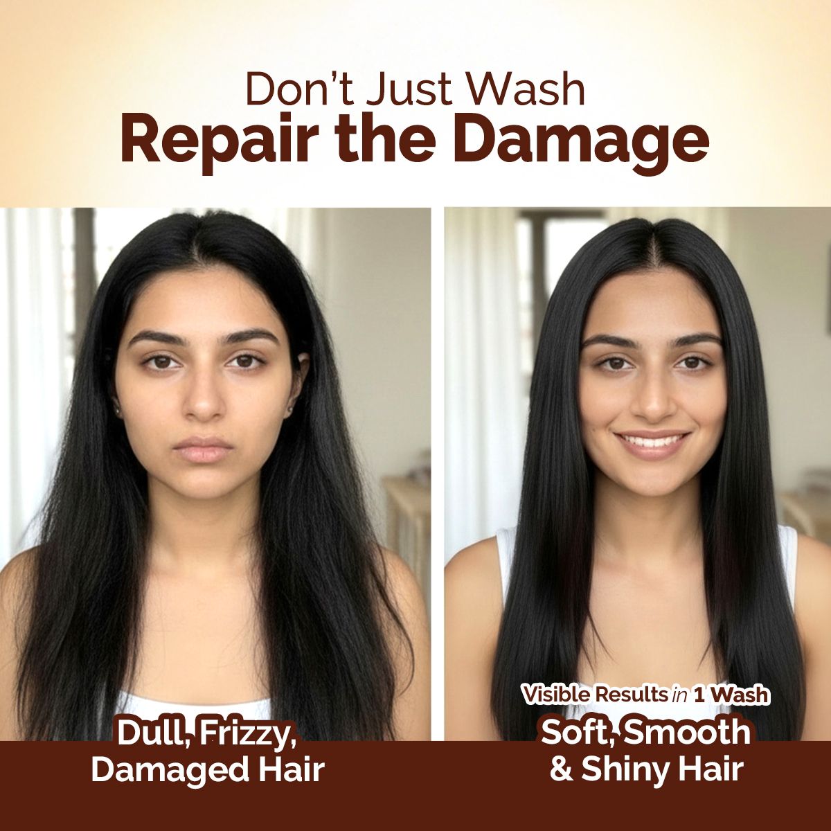 Flaxseed Damage Repair Conditioner with 2% Flaxseed & 1 % Hyaluronic Acid for Softness & Shine -180 ml