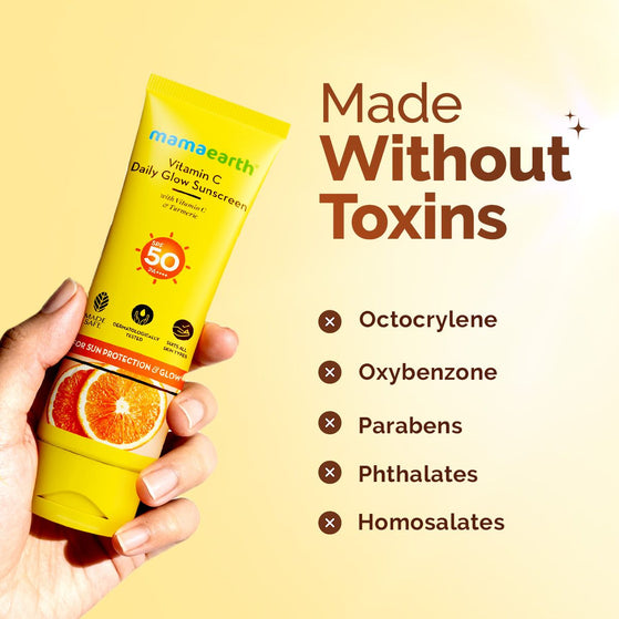 Vitamin C Daily Glow Sunscreen made without toxins