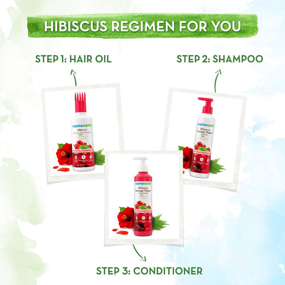 Hibiscus Damage Repair Hair Oil with Hibiscus & Curry Leaves - 150 ml