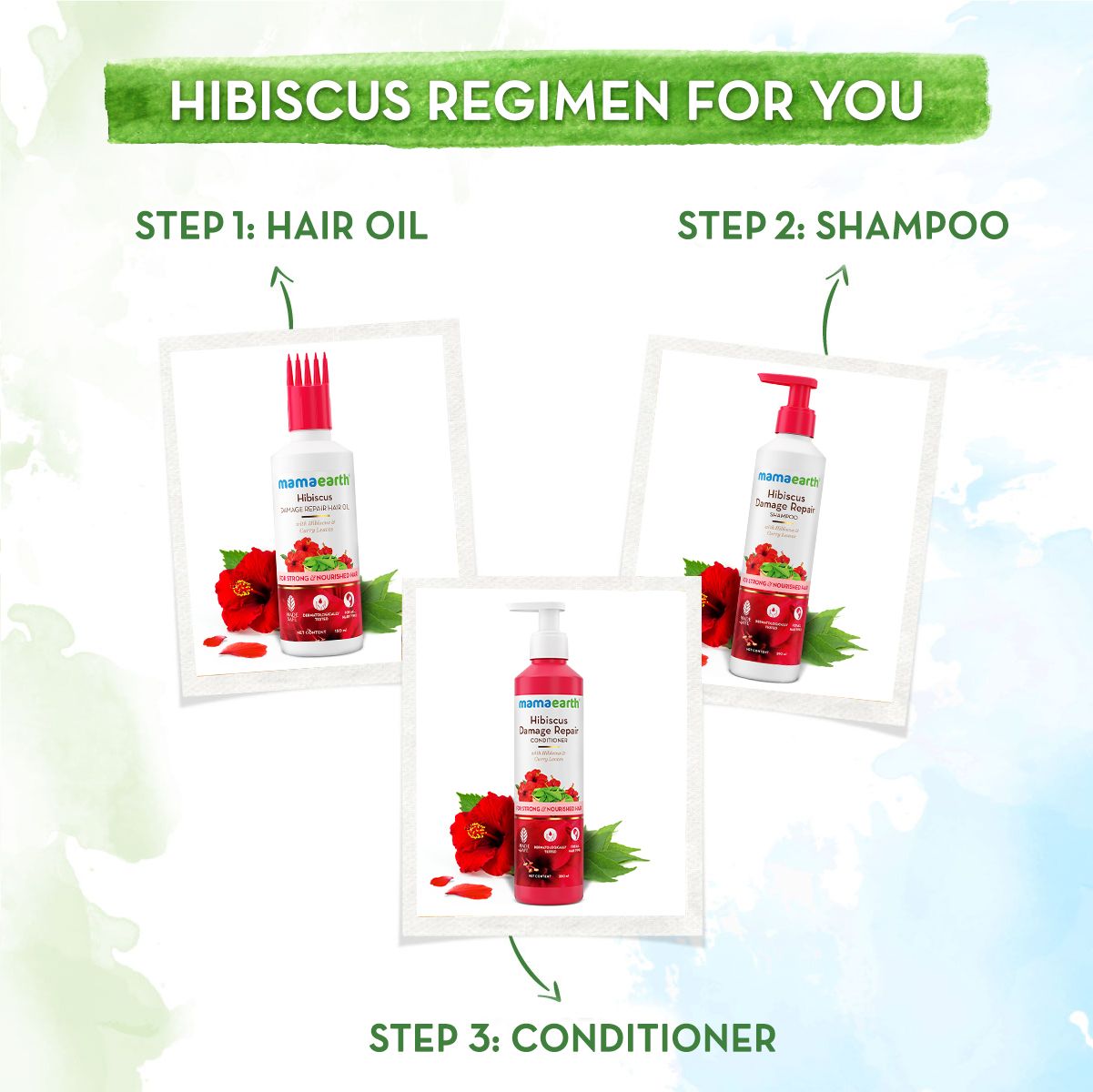 Mamaearth Hibiscus Damage Repair Conditioner With Hibiscus & Curry Leaves - 250ml