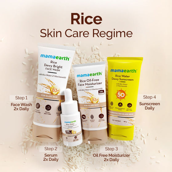 Rice Water Dewy Active Serum With Rice Water & 10% Niacinamide For Glass Skin - 10 ml