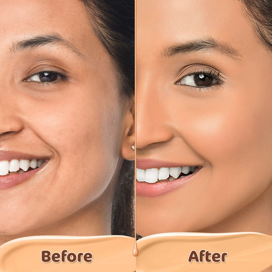 Hydra-Glow Full Coverage Foundation With Vitamin C & Turmeric - 30 ml | Nude Glow
