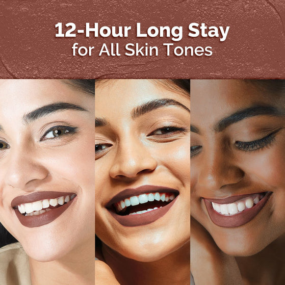 Moisture Matte Long Stay Lipstick - 2g | Espresso Brown