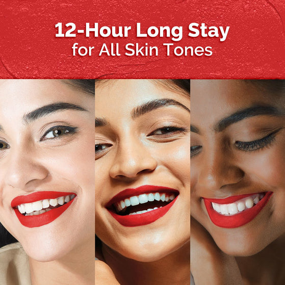 Moisture Matte Long Stay Lipstick - 2g | Melon Red