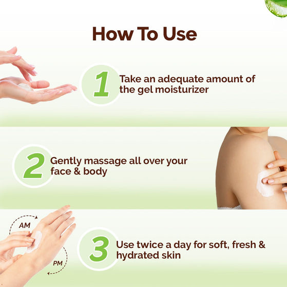 Aloe Refresh Hydrating Light Gel Moisturizer with Aloe Vera & Hyaluronic Acid for Hydrated Refreshed Skin - 200 g