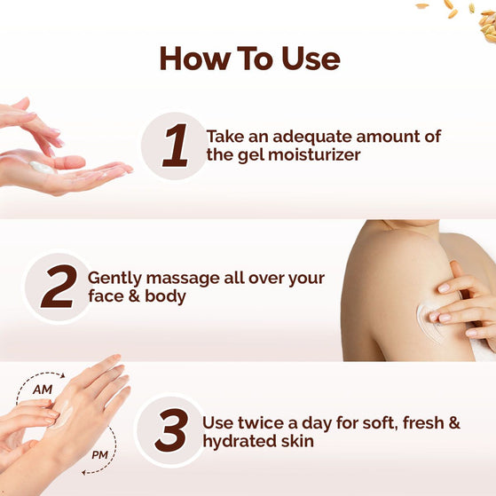Rice Dewy Bright Light Gel Moisturizer with Rice & Niacinamide For Glass-skin Glow - 200 g
