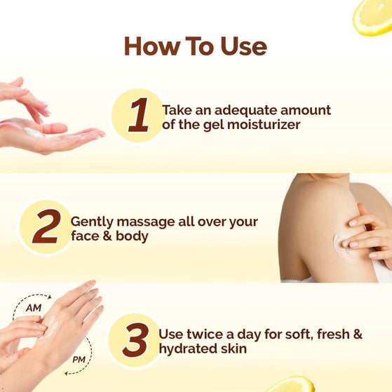 Vitamin C Daily Glow Light Gel Moisturizer with Vitamin C & Turmeric for Skin Brightening - 200 g