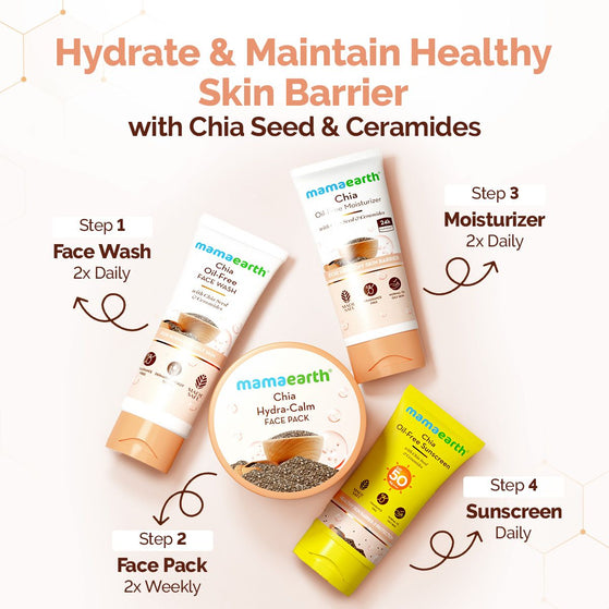 Chia Hydra-Calm Face Pack with Chia Seed & Ceramides for Healthy Skin Barrier - 200 g