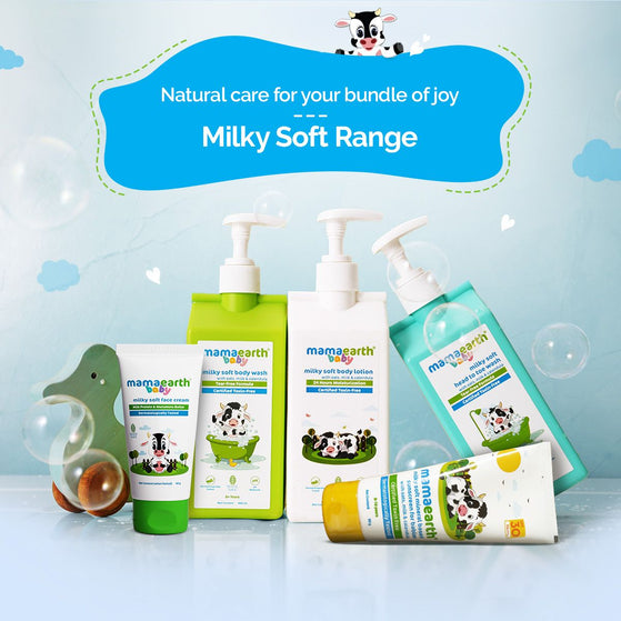 mamaearth milky soft range baby care products collection