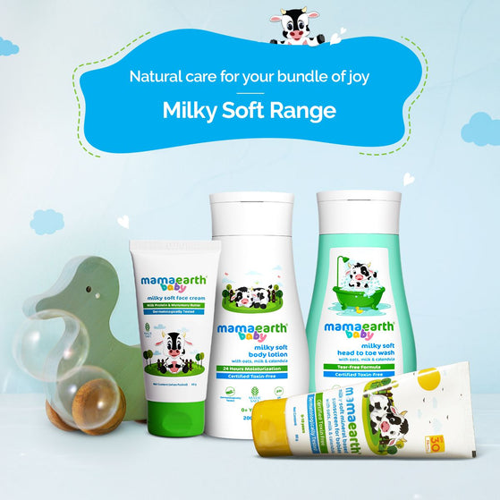 Milky Soft Body Lotion for Babies with Oats, Milk & Calendula – 200ml