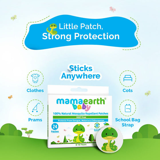 Natural Mosquito Repellent Patches, 24pcs