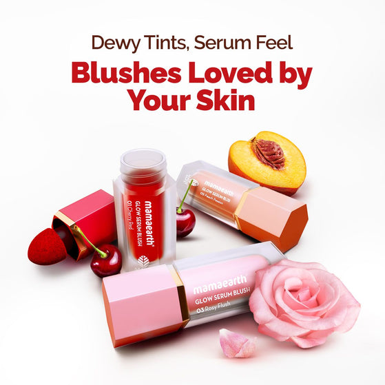 Glow Serum Blush with Vitamin C & Cherry Extract - 5 ml - Cherry Red