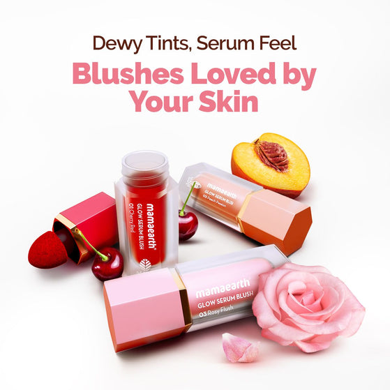 Glow Serum Blush with Vitamin C & Rose Extract - 5 ml - Rosy Flush