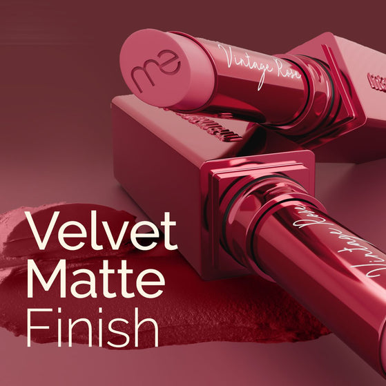 Luxe Matte Long Stay Lipstick with Passion Fruit Oil & Vitamin E -2g | Vintage Rose