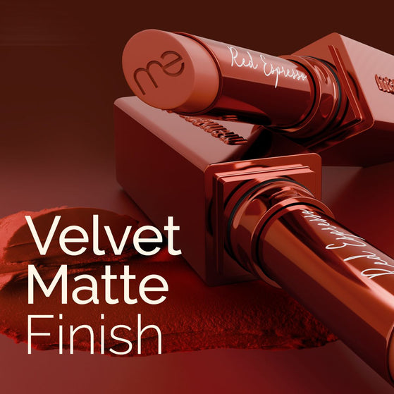 Luxe Matte Long Stay Lipstick with Passion Fruit Oil & Vitamin E -2g | Red Espresso