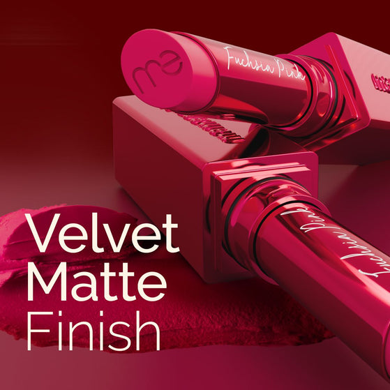 Luxe Matte Long Stay Lipstick with Passion Fruit Oil & Vitamin E -2g | Fuchsia Pink