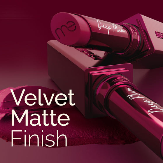 Luxe Matte Long Stay Lipstick with Passion Fruit Oil & Vitamin E -2g | Deep Plum