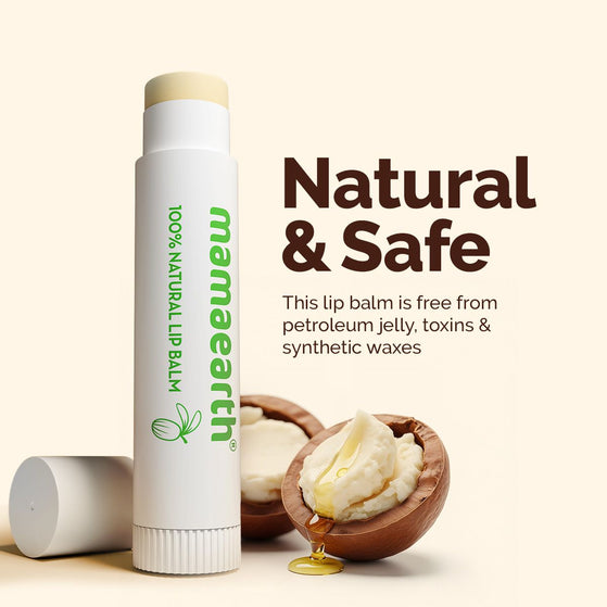 Nourishing 100% Natural Lip Balm with Shea Butter & Vitamin E - 4g