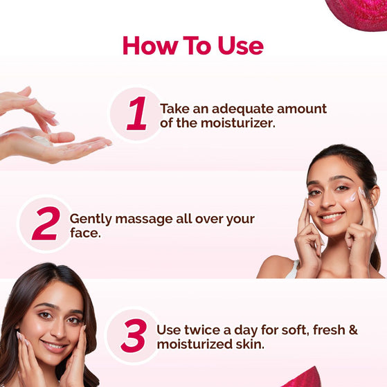 Beetroot Hydraful Moisturizer with Beetroot & Hyaluronic Acid for Natural Pink Glow - 200 g (Pack of 2)