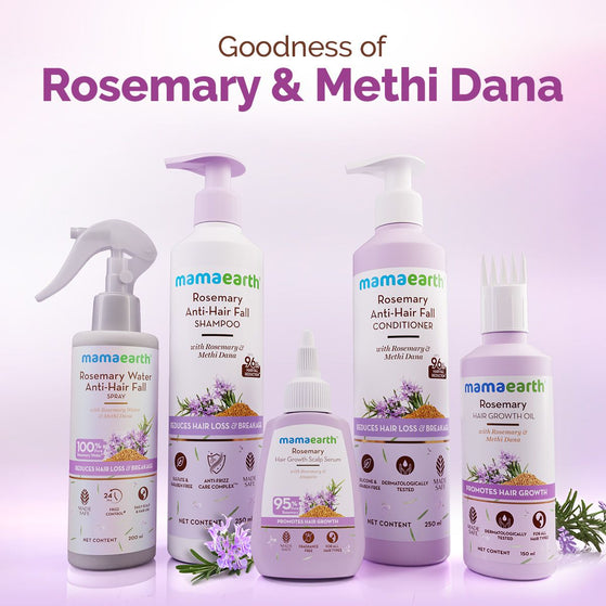 Mamaearth rosemary shampoo front bottle product view