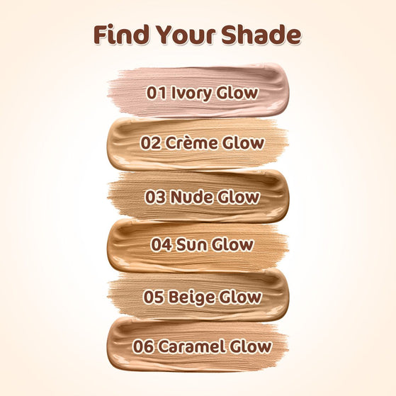 Hydra-Glow Full Coverage Foundation With Vitamin C & Turmeric - 30 ml | Nude Glow