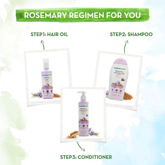 Mamaearth rosemary shampoo complete hair care routine