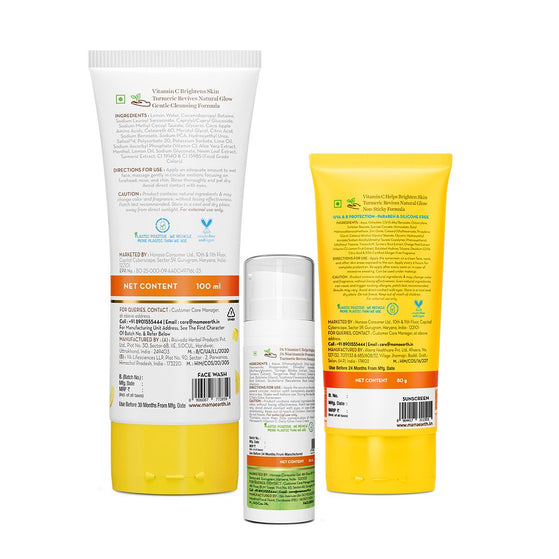 Daily Glow Up Kit with Vitamin C & Turmeric for Naturally Glowing Skin
